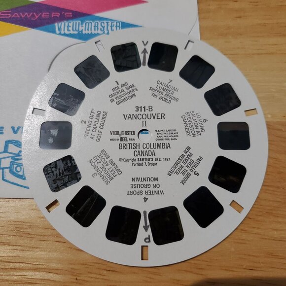 VTG 1957 View-Master Reels Vancouver British Columbia Canada Set Of 3 Kodachrome - Picture 9 of 11